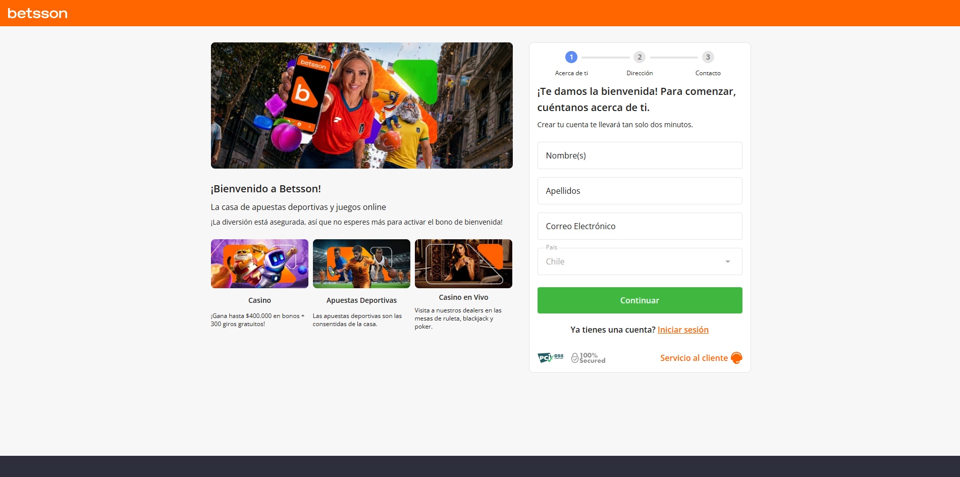 Betsson Casino Chile